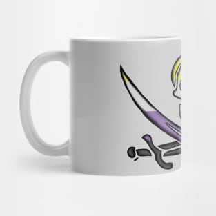 Nonbinary Pirate Pride Mug